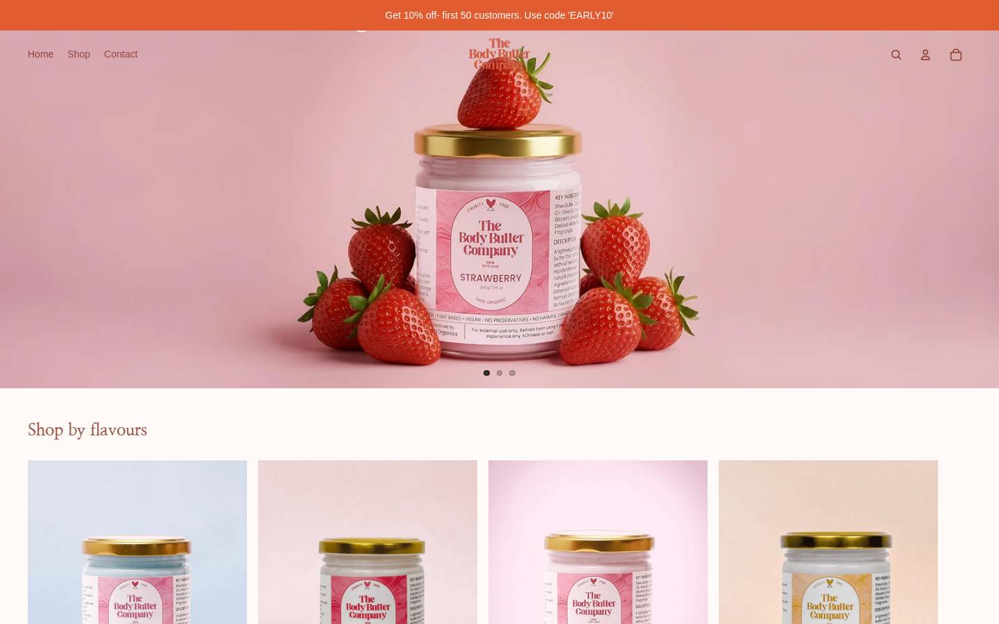 bodybutter.co homepage screenshot
