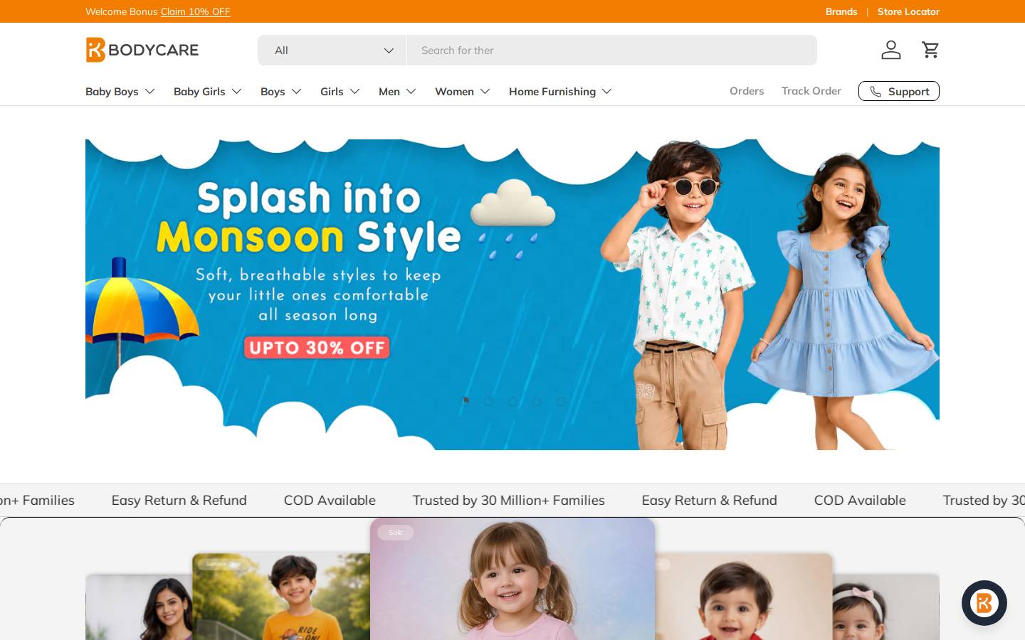 bodycareapparels.com homepage screenshot