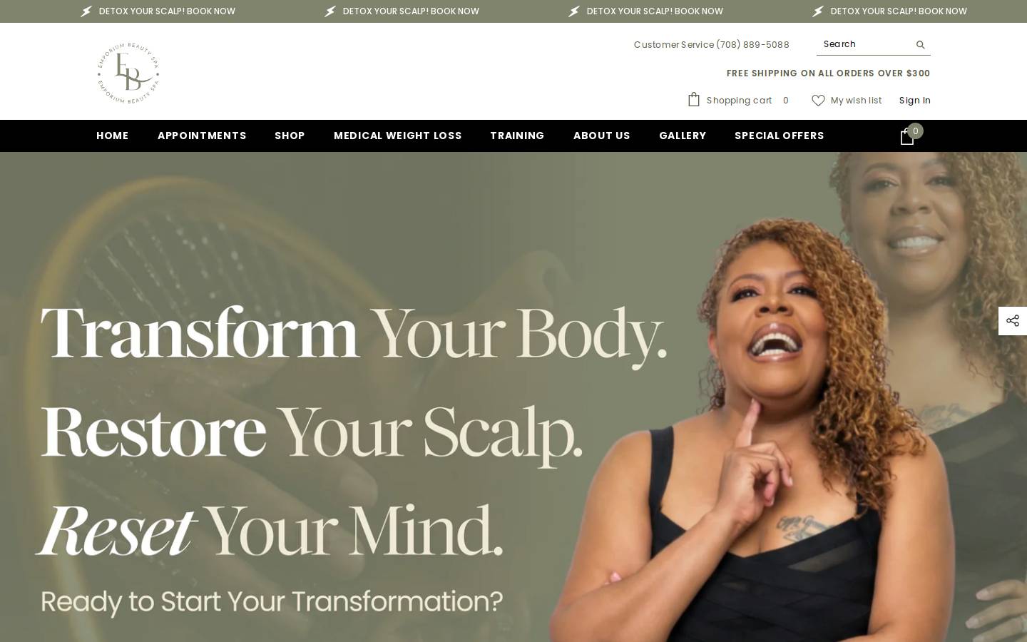 bodycontouringemp.com homepage screenshot