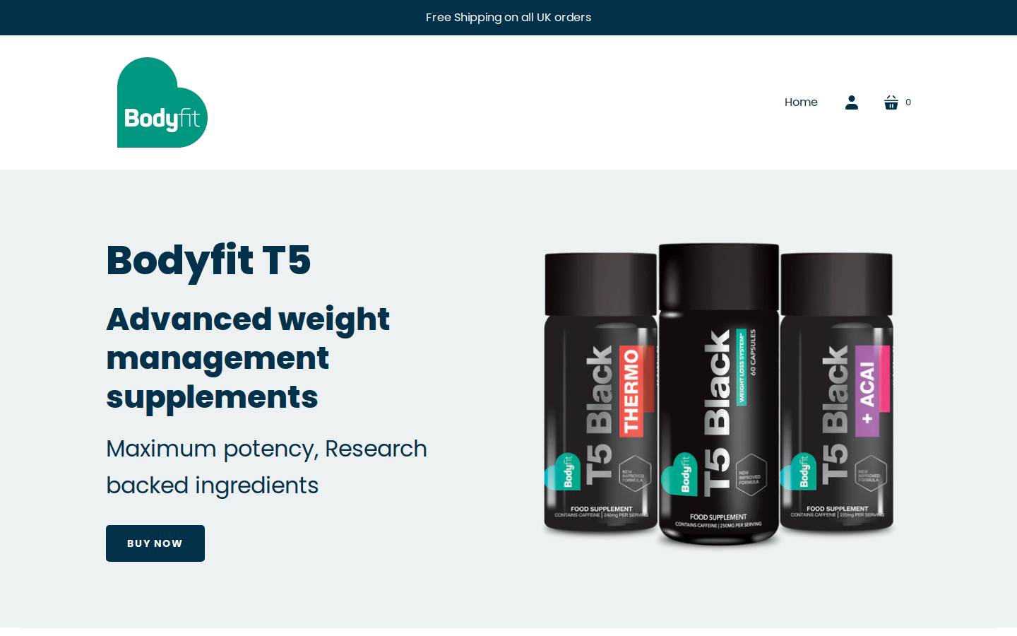 Bodyfit homepage screenshot