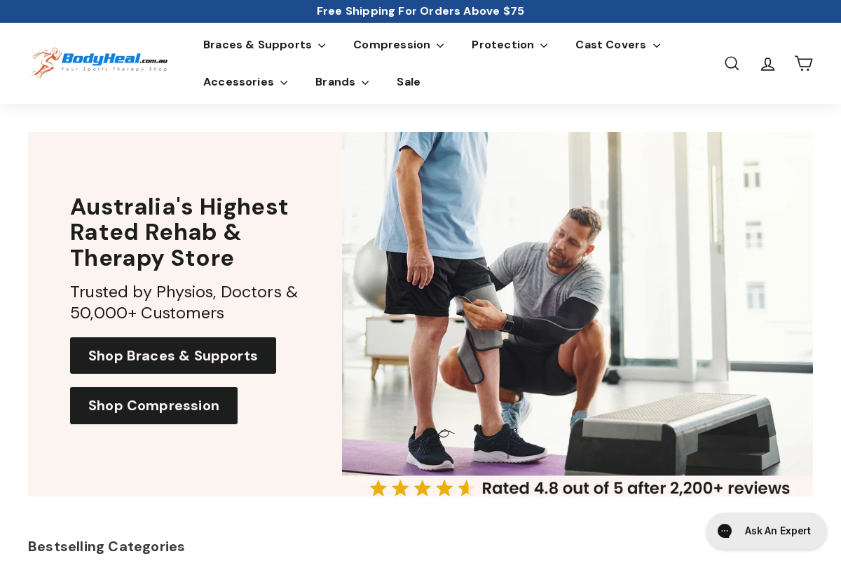 BodyHeal homepage screenshot