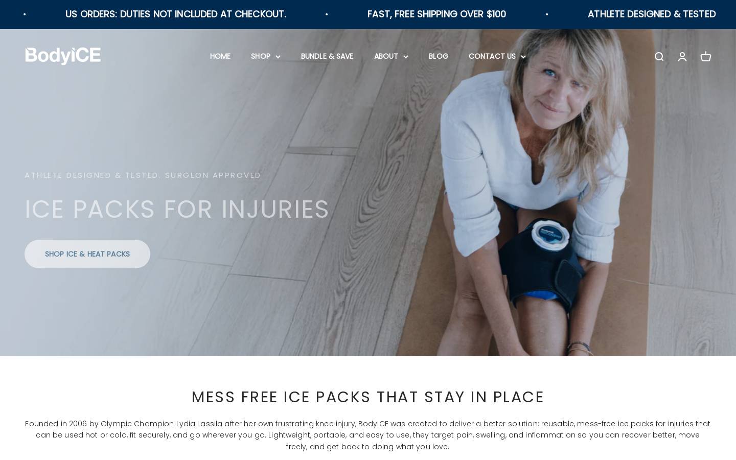 bodyice.com homepage screenshot