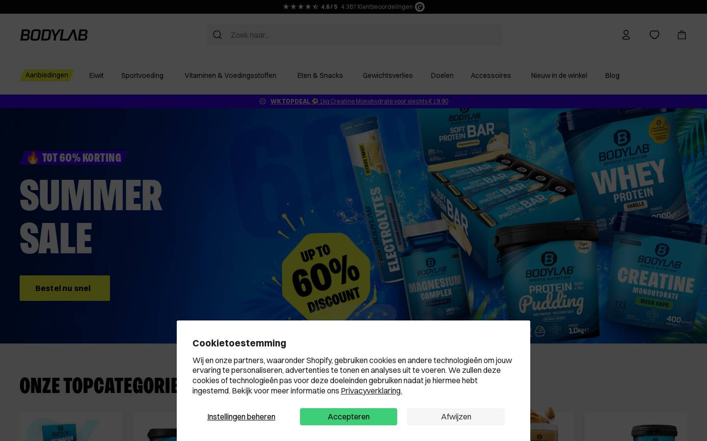 bodylab.nl homepage screenshot
