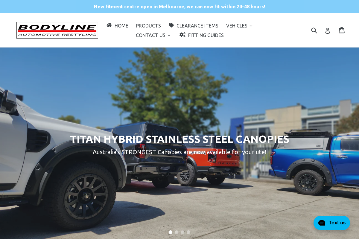Bodyline Automotive Restyling homepage screenshot