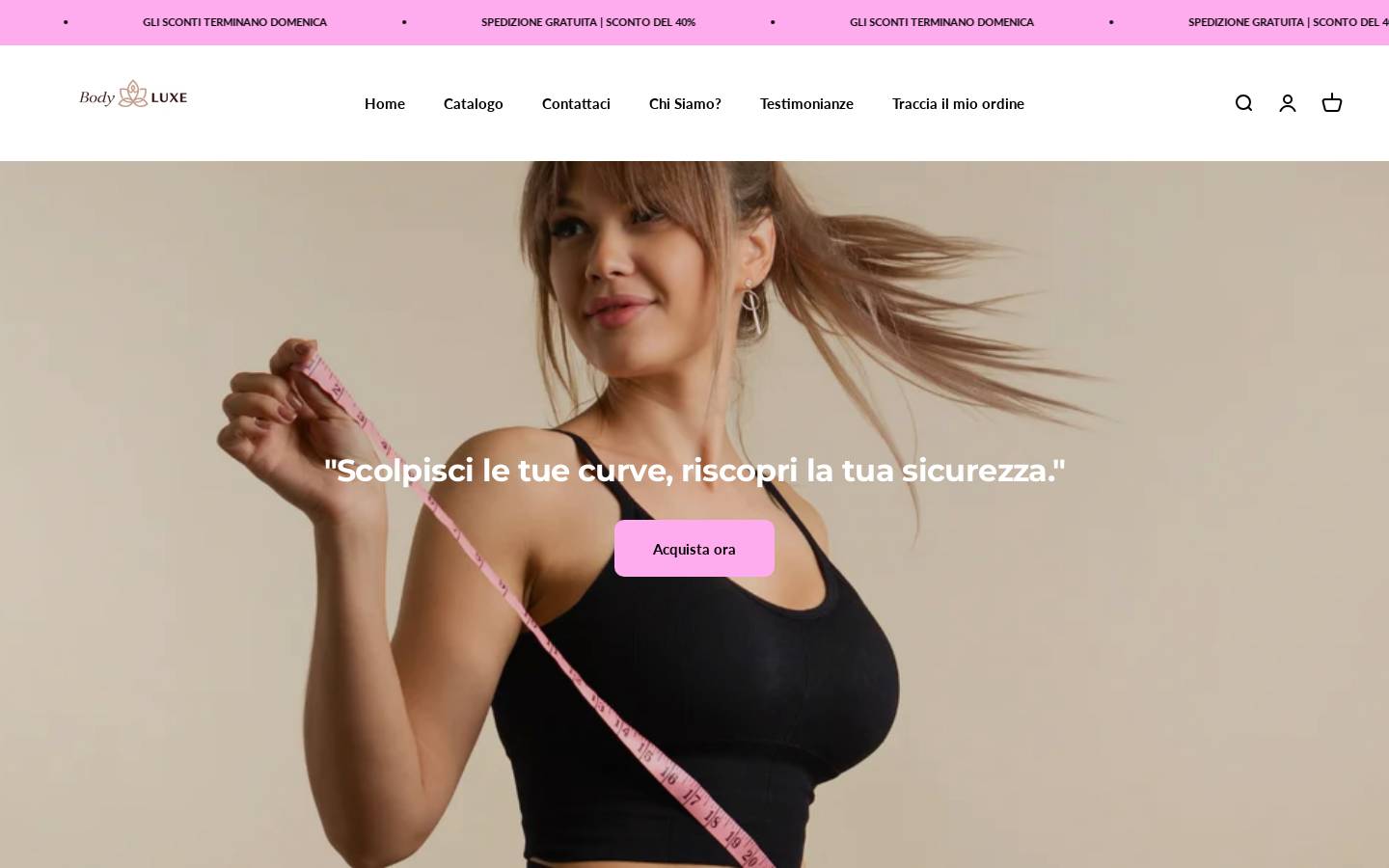 bodyluxe.it homepage screenshot