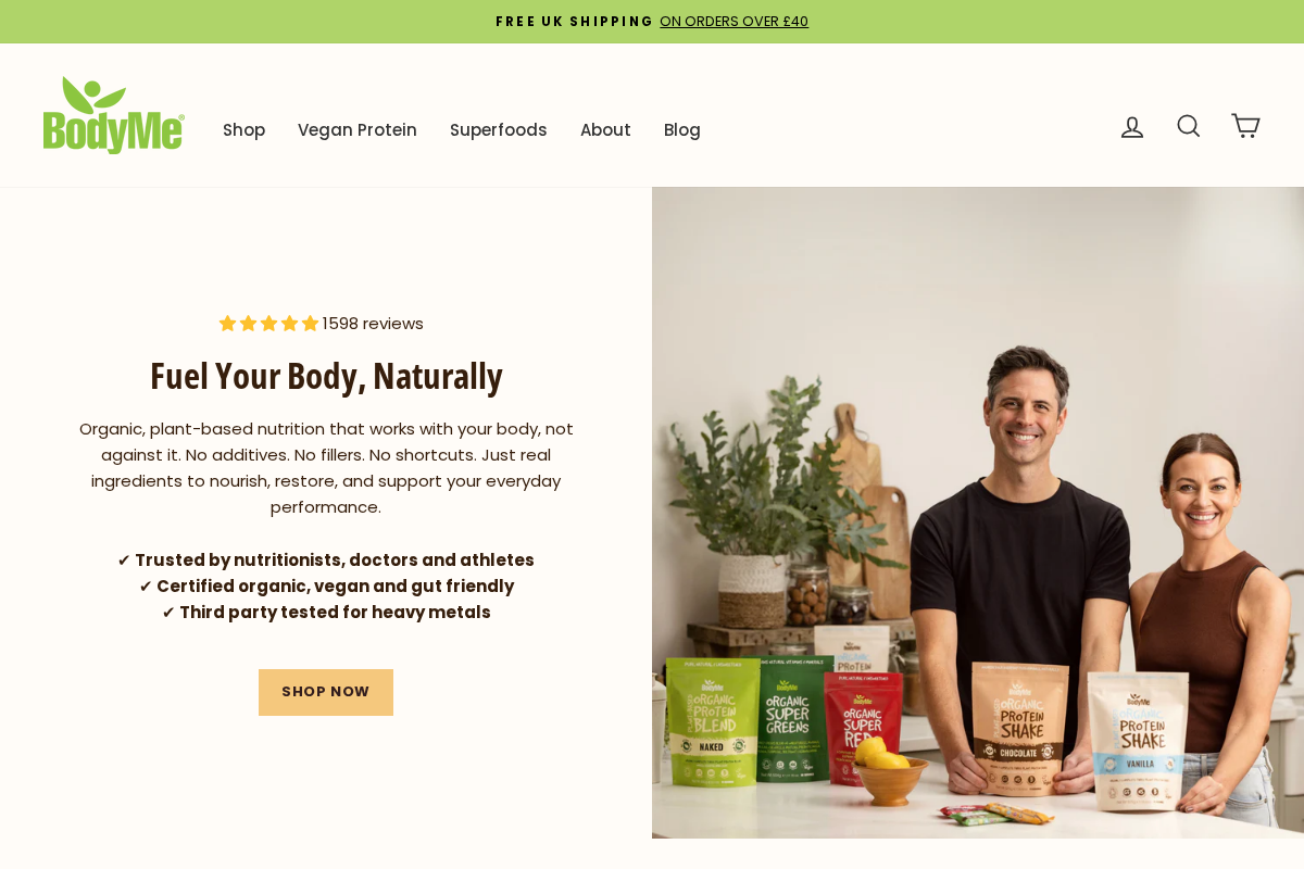 Bodyme homepage screenshot