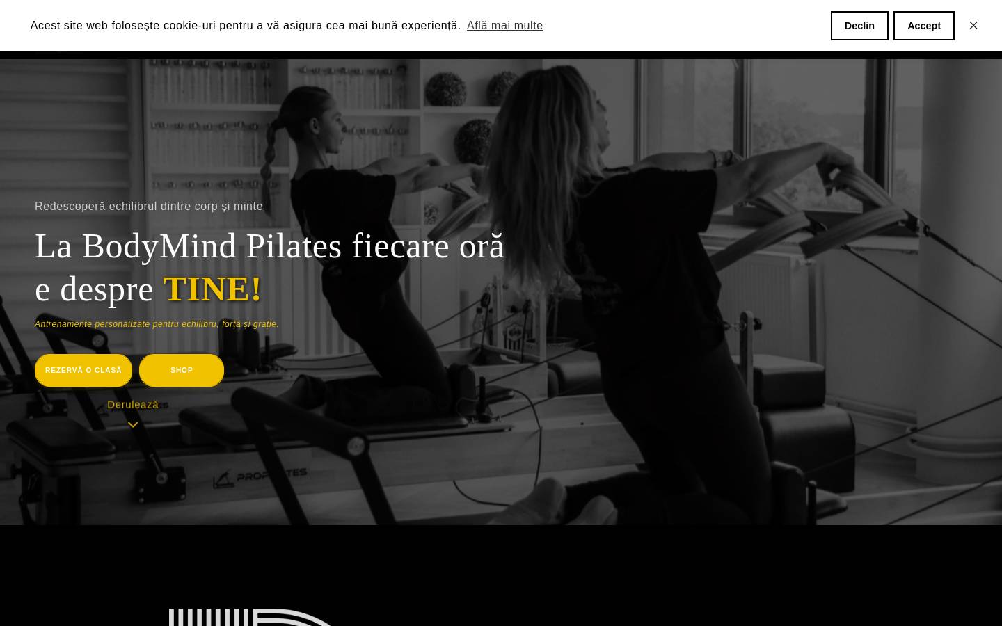 bodymind.ro homepage screenshot