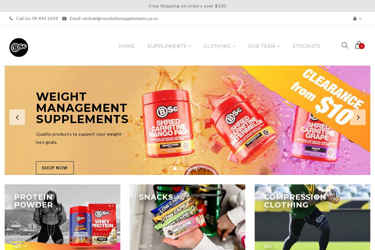 bodyscience.co.nz homepage screenshot