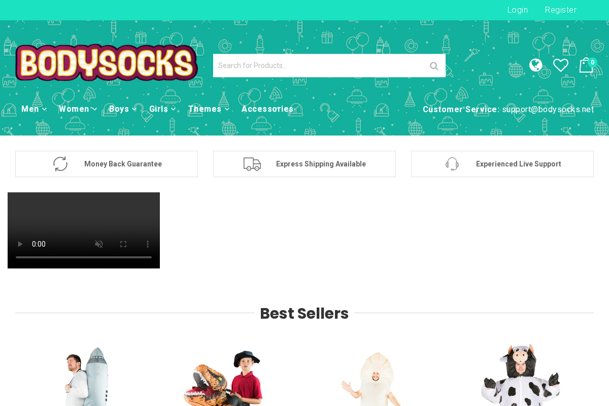 Bodysocks homepage screenshot