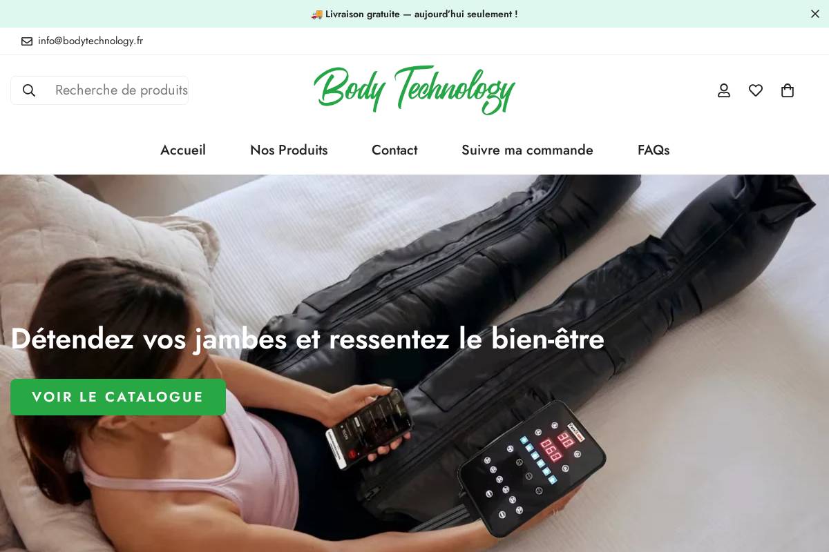 bodytechnology.fr homepage screenshot