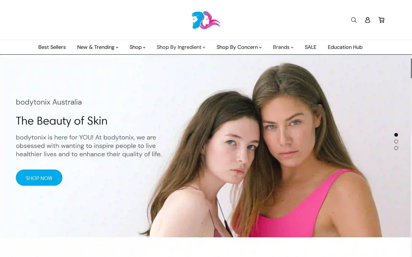 bodytonix homepage screenshot
