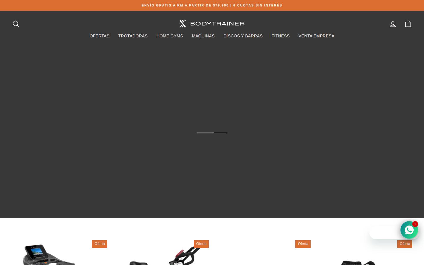 bodytrainer.cl homepage screenshot
