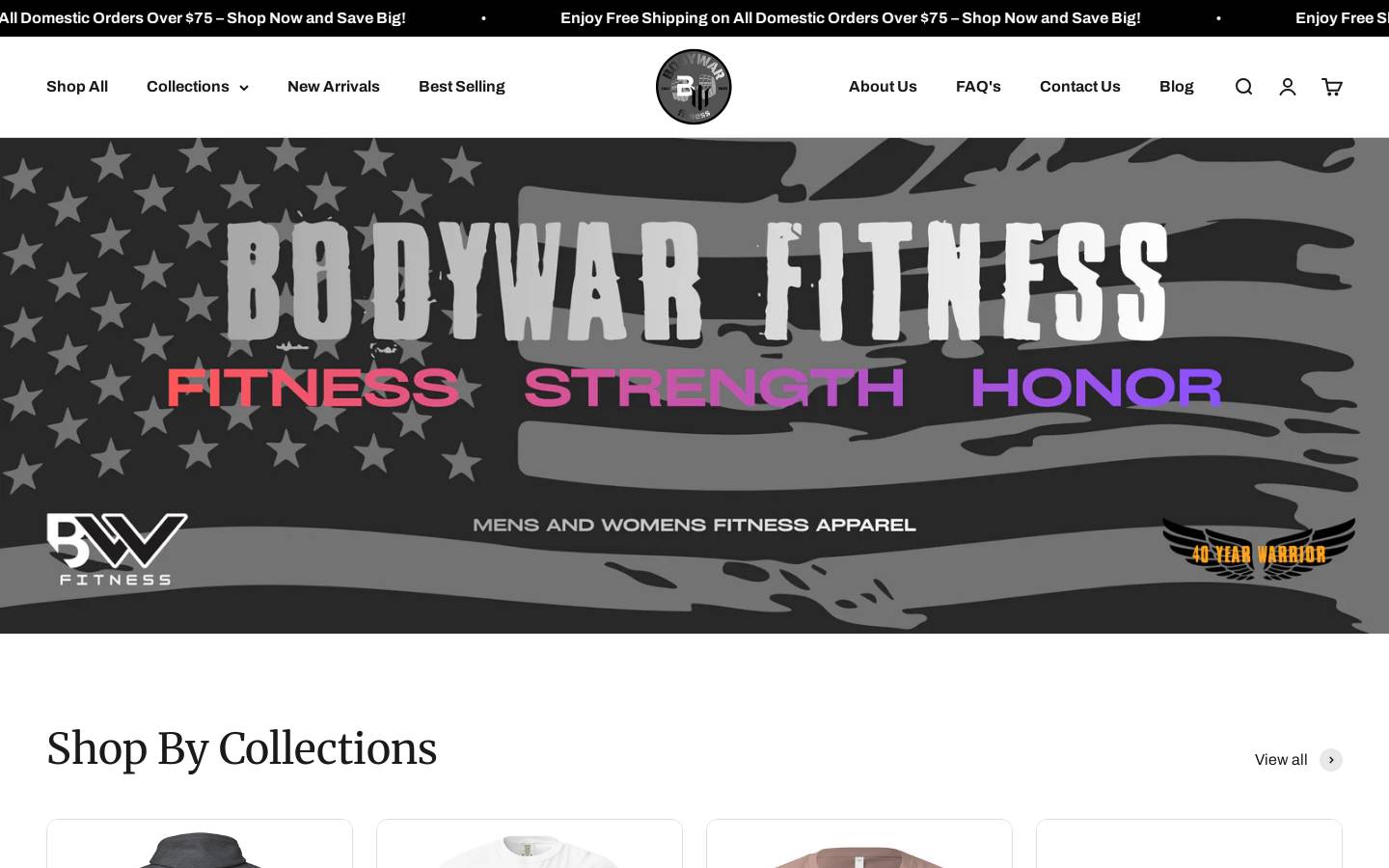 bodywarfitness.com homepage screenshot