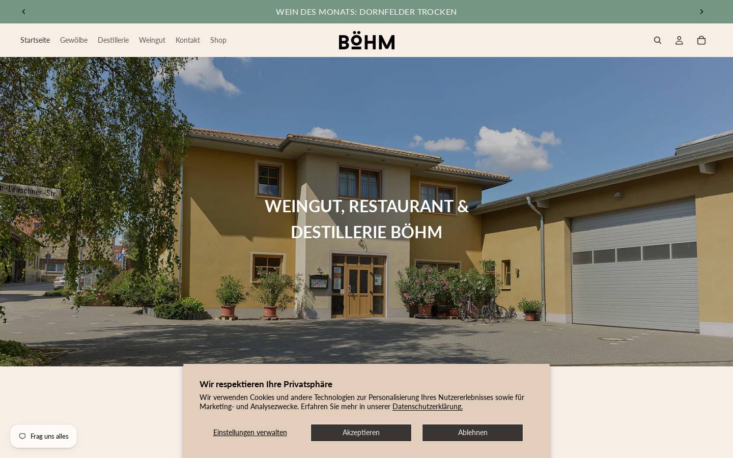 boehm-rheinhessen.de homepage screenshot