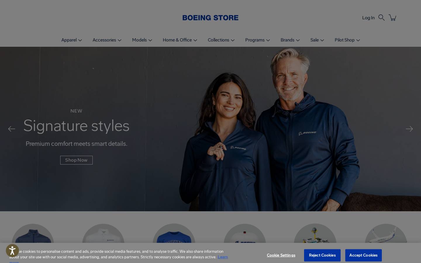 The Boeing Company homepage screenshot