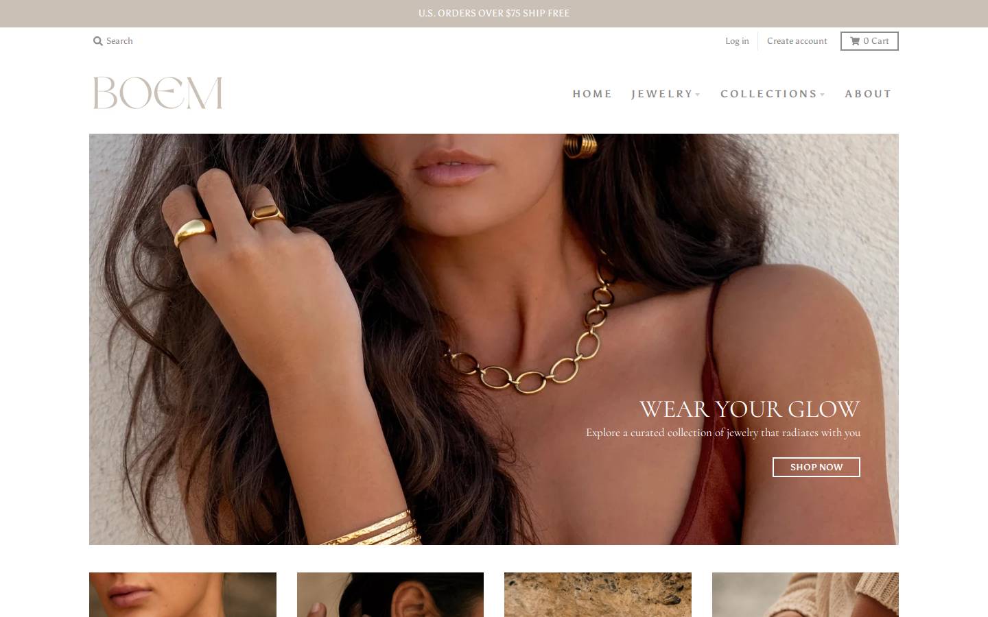 boemcollection.com homepage screenshot