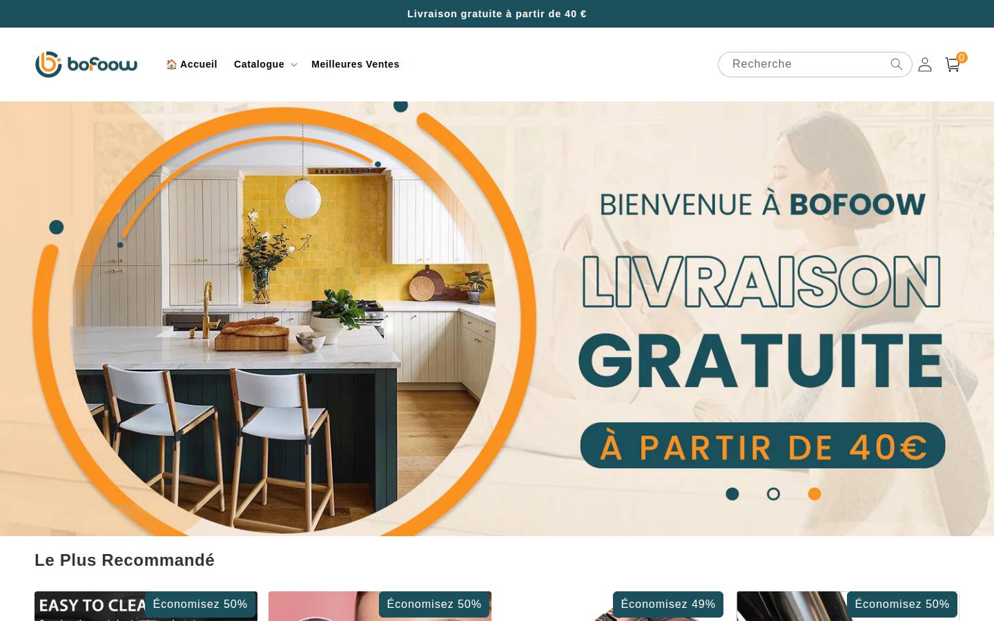 Bofoow homepage screenshot