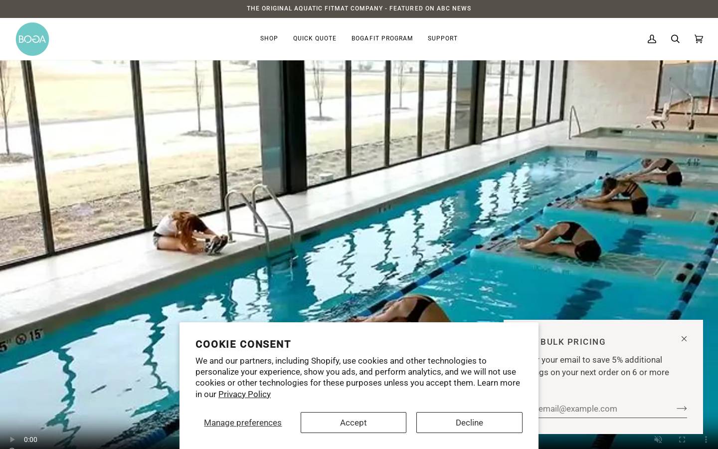 Bogaboards homepage screenshot