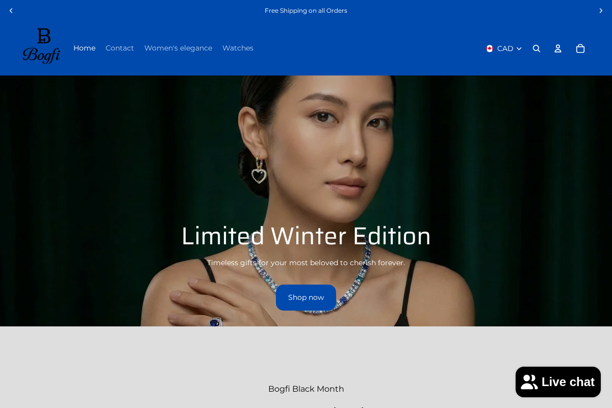 Bogfi homepage screenshot