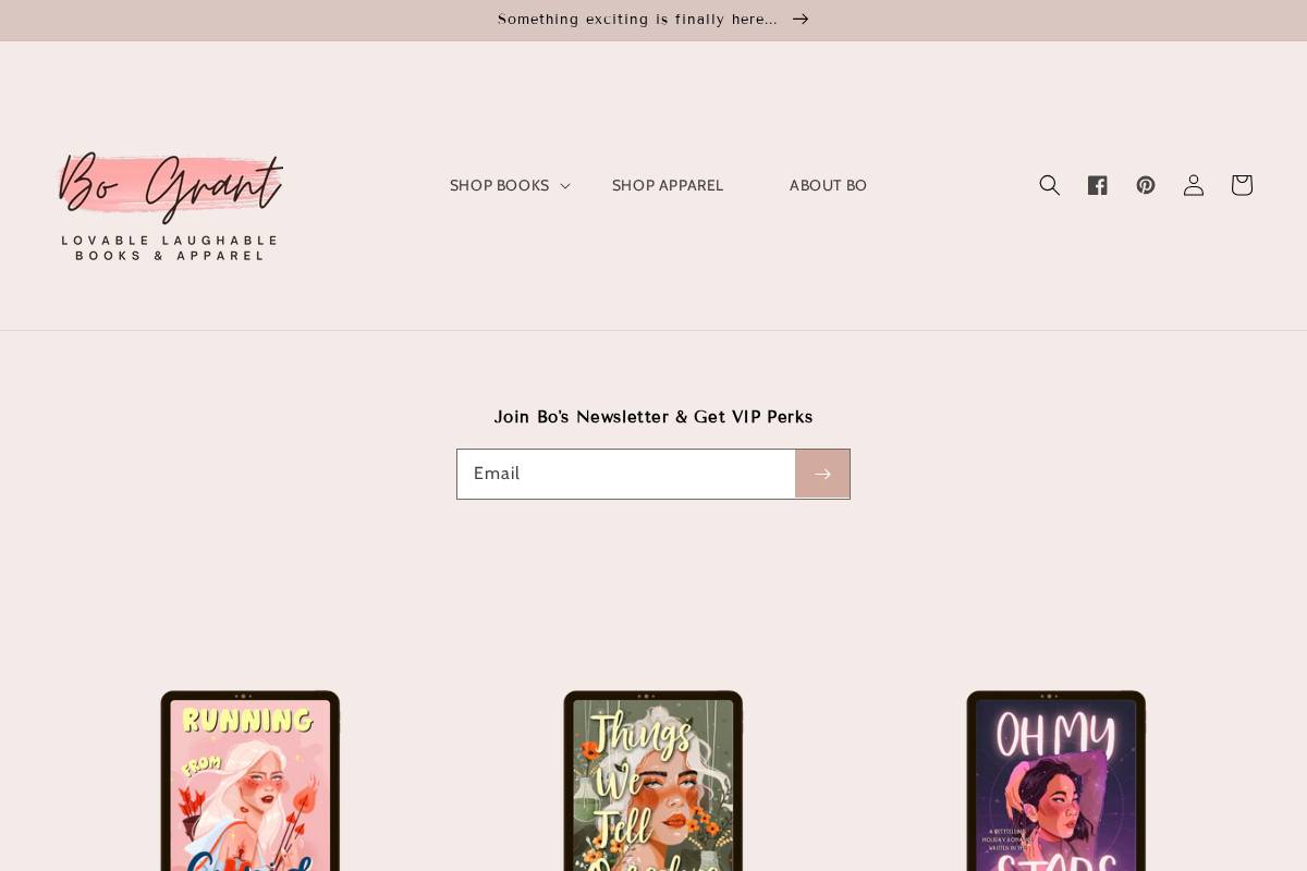 bogrant.com homepage screenshot