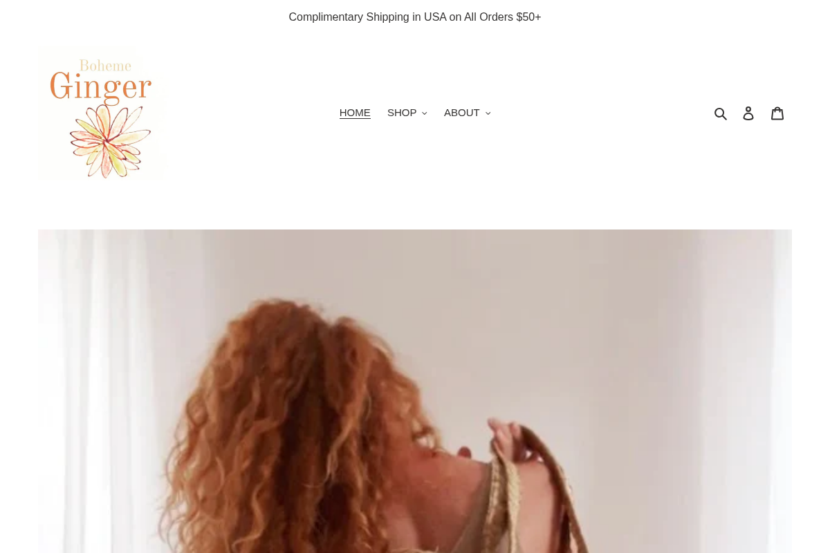 bohemeginger.com homepage screenshot