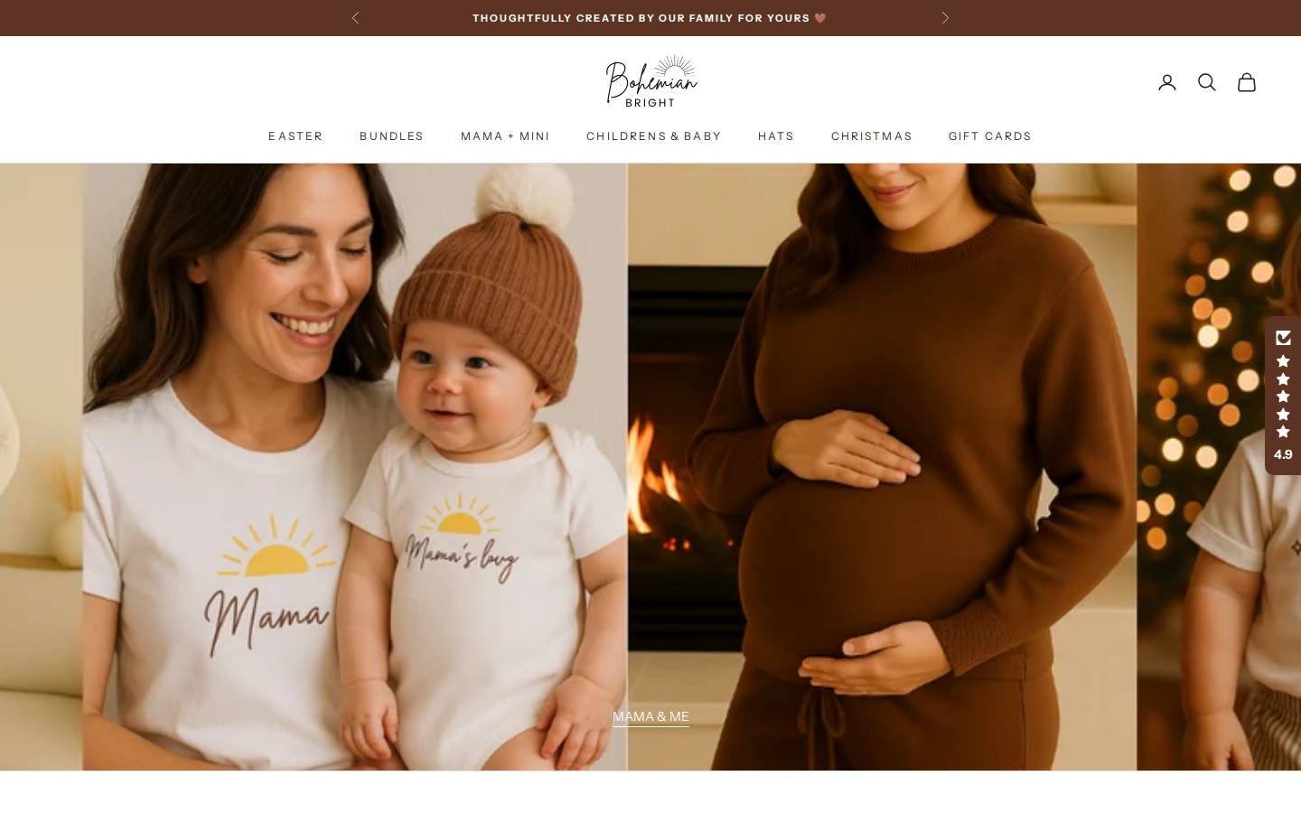 bohemianbright.com.au homepage screenshot