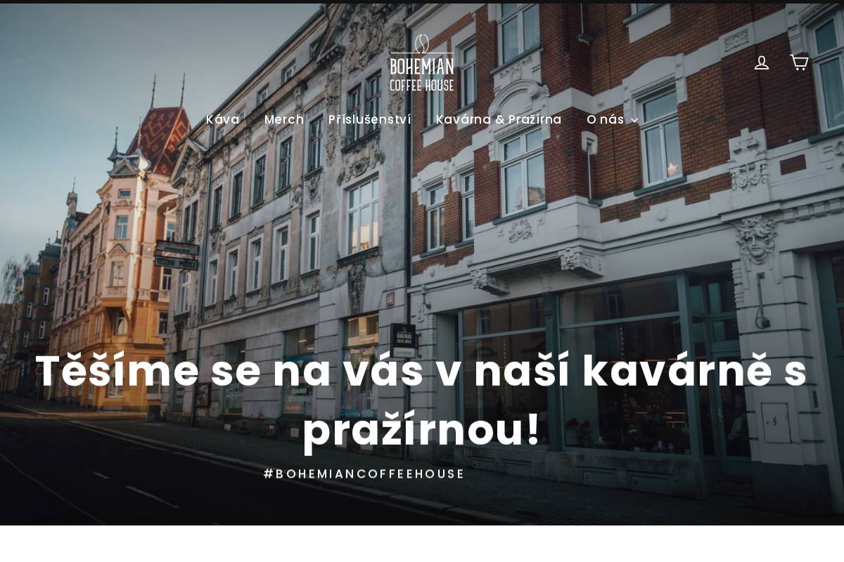 bohemiancoffeehouse.cz homepage screenshot