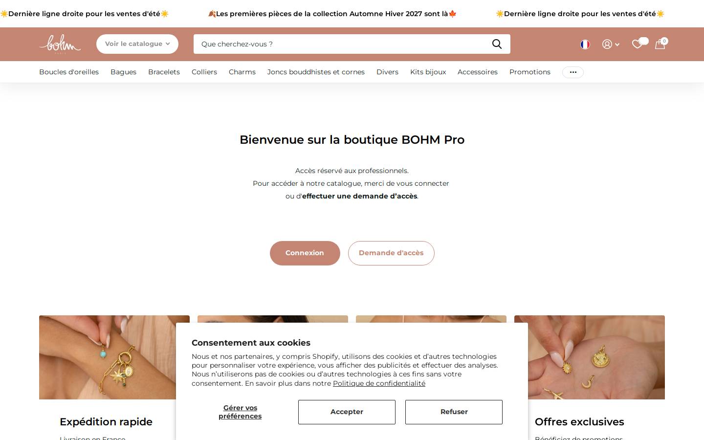bohmpro.com homepage screenshot