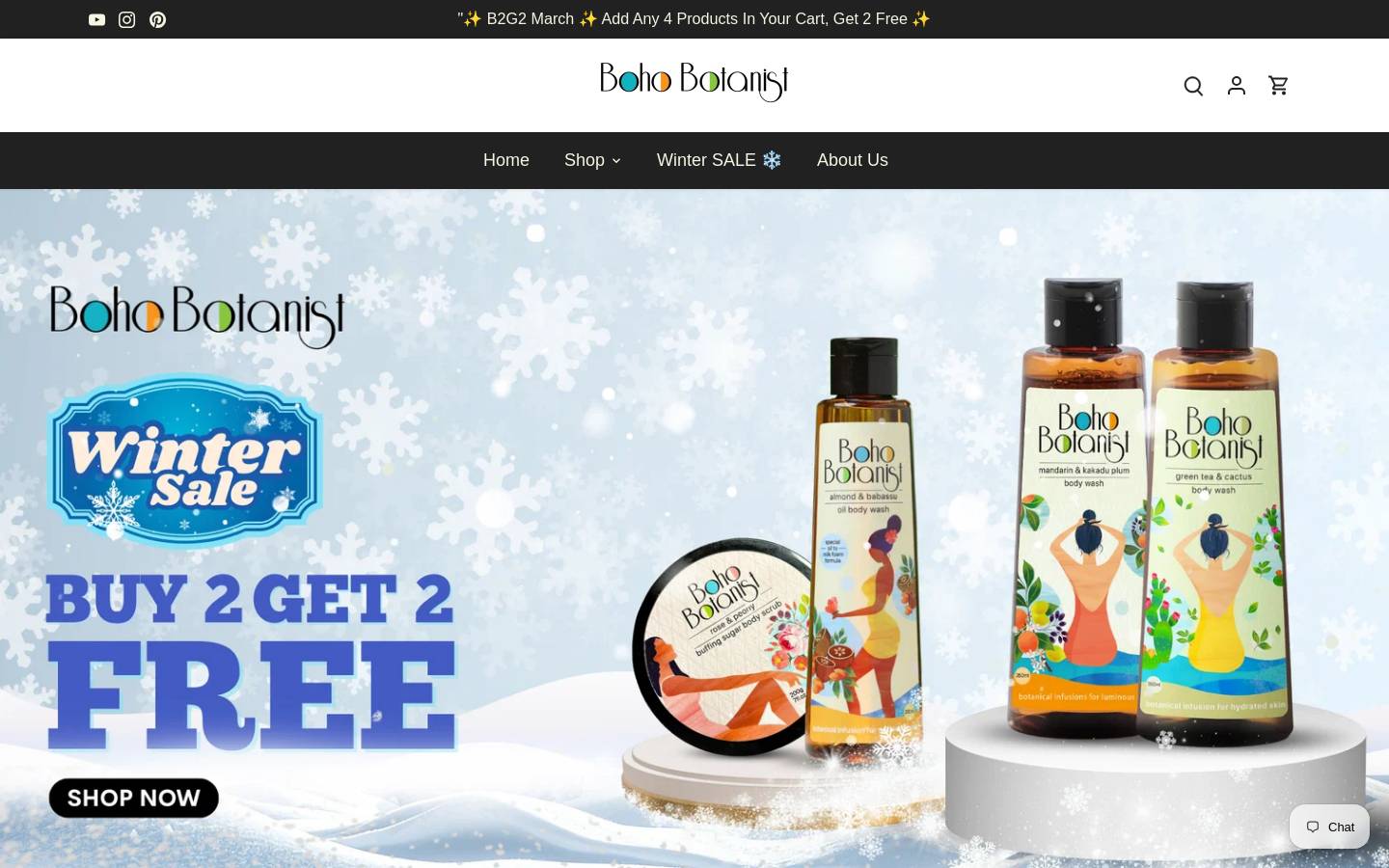 bohobotanist.com homepage screenshot