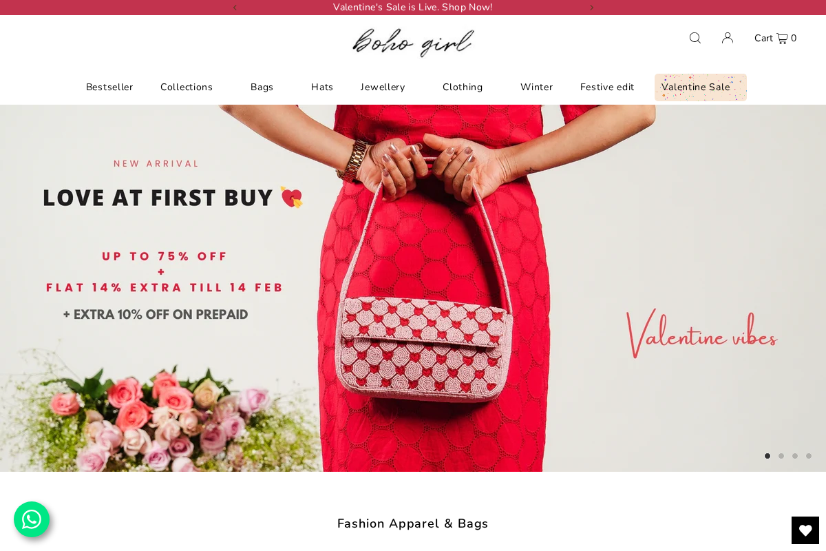 bohogirl.in homepage screenshot