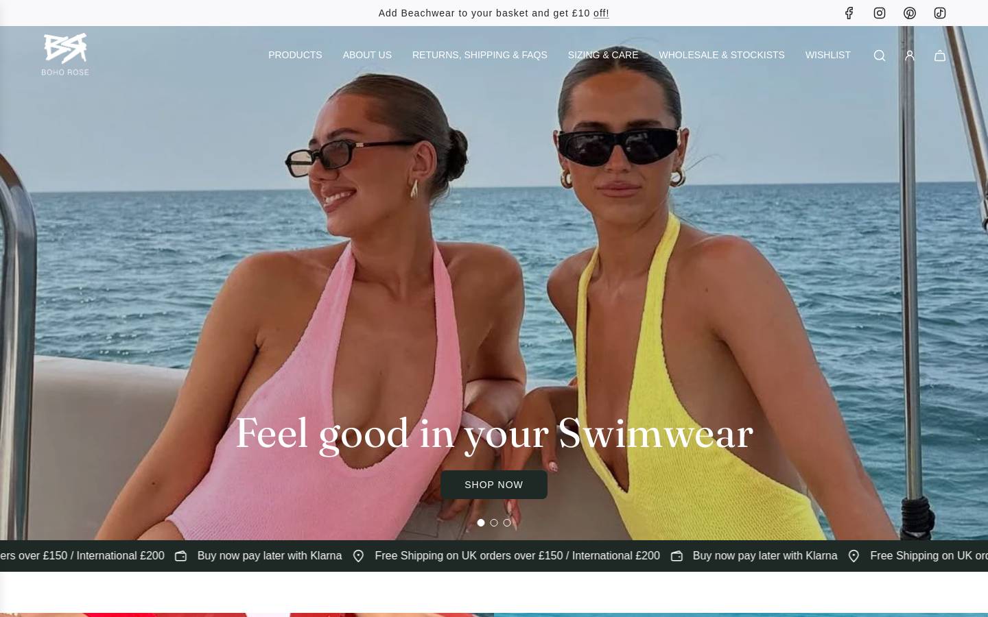 bohorosecollection.com homepage screenshot