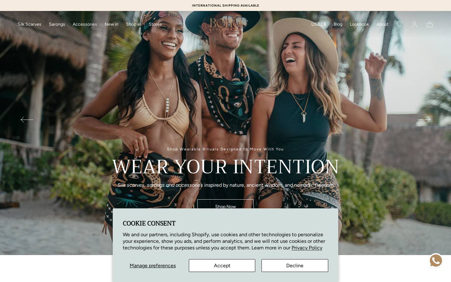 bohostyletribe.com homepage screenshot