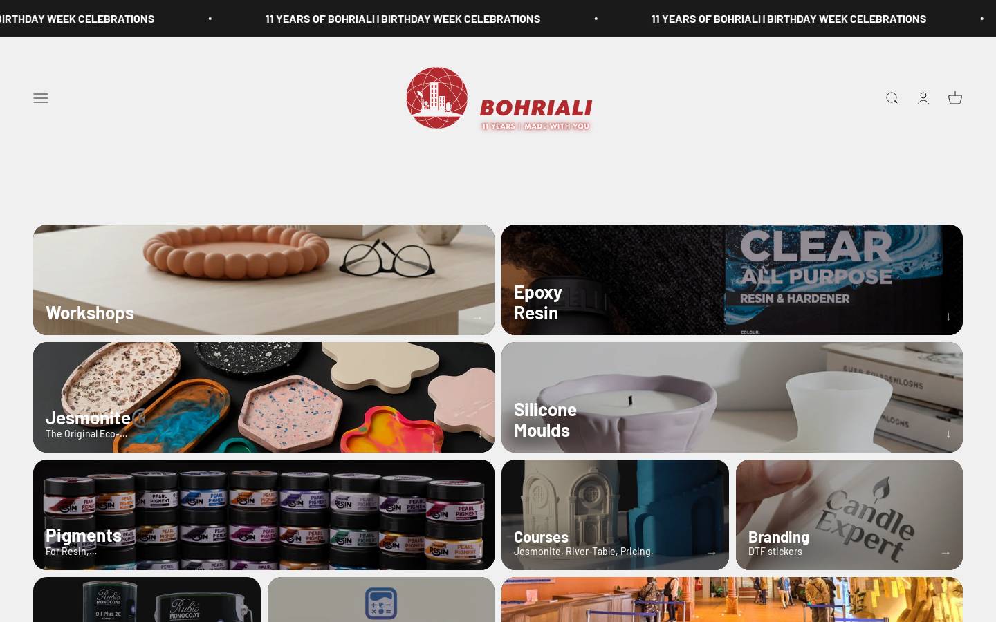 bohriali.com homepage screenshot