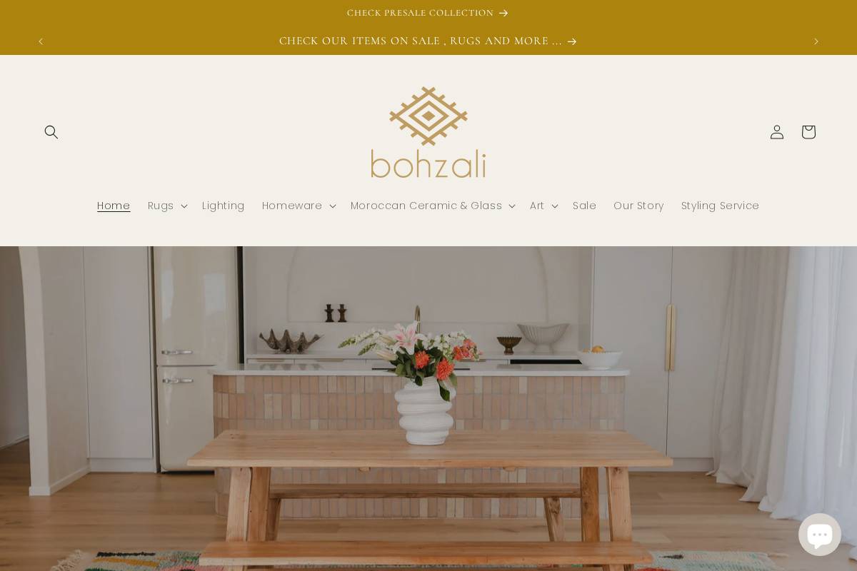 bohzali.co.nz homepage screenshot