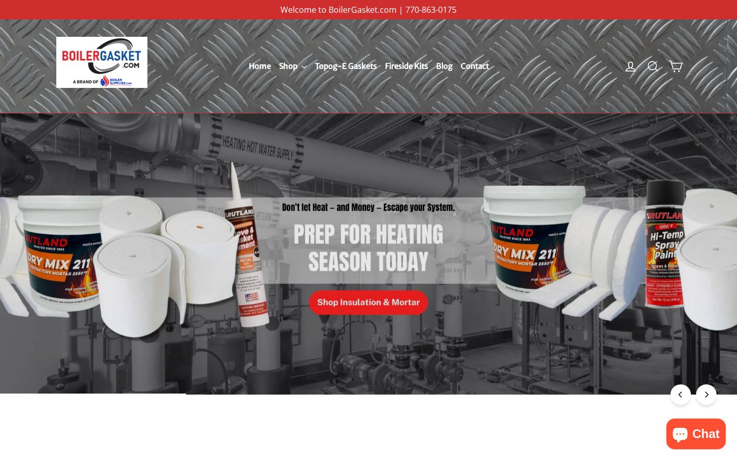 boilergasket.com homepage screenshot