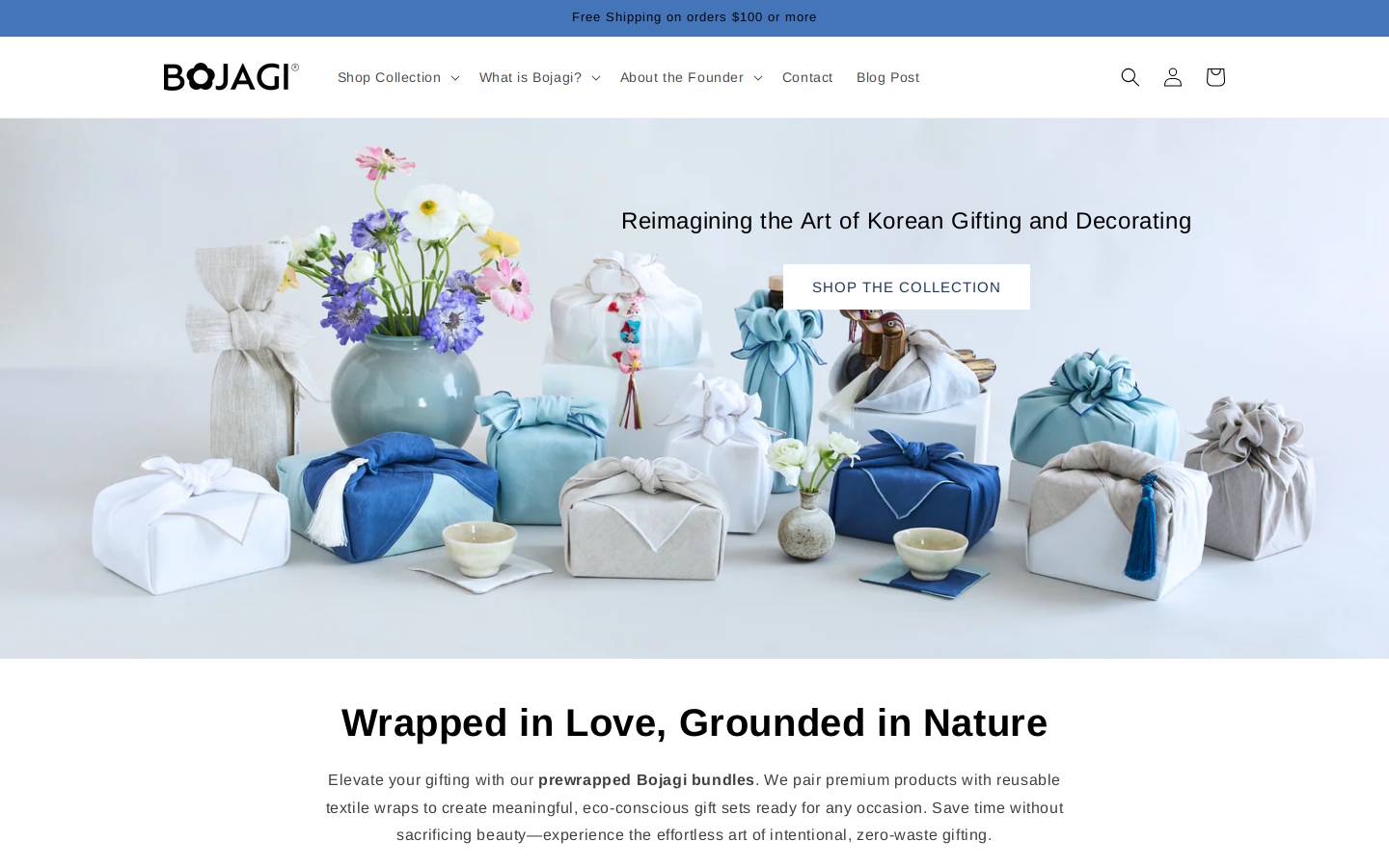 bojagi-home.com homepage screenshot