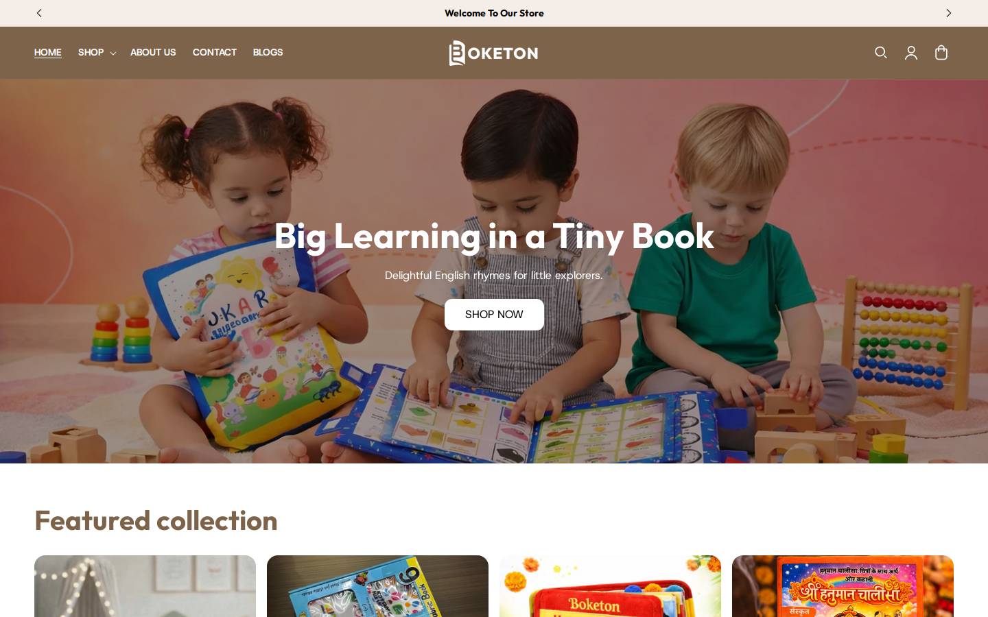 boketon.com homepage screenshot