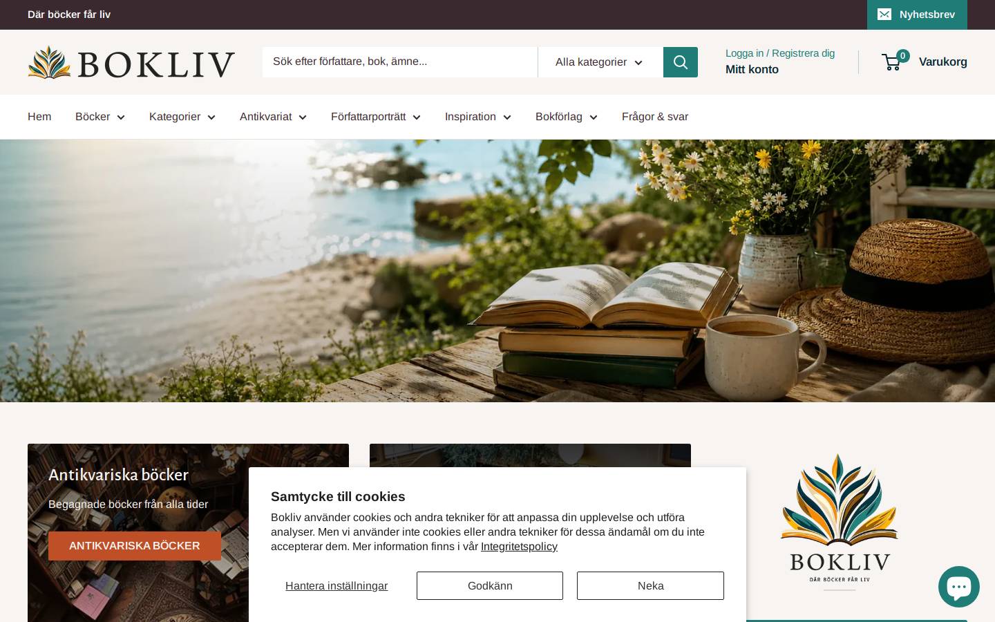 bokliv.se homepage screenshot