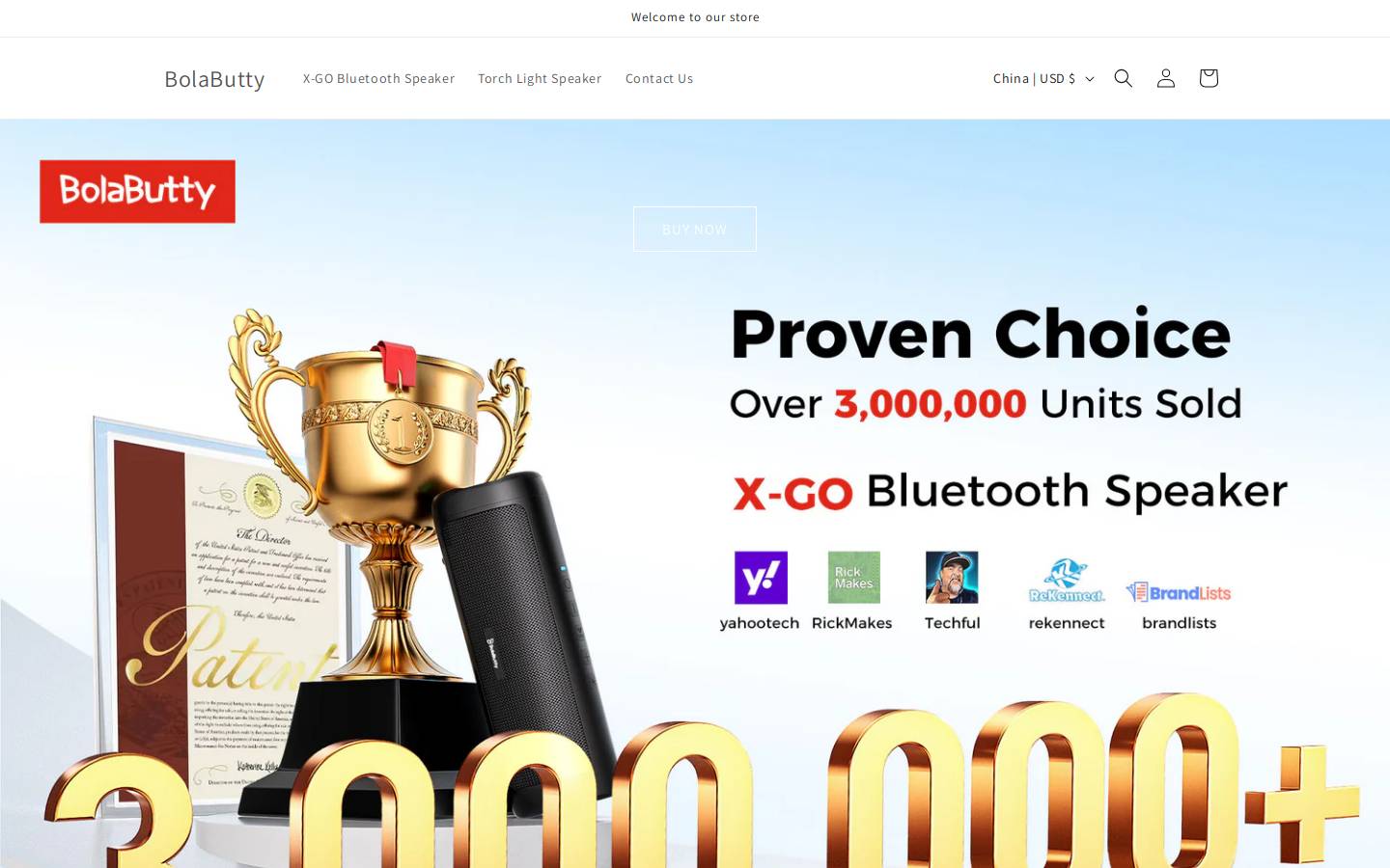 bolabutty.com homepage screenshot