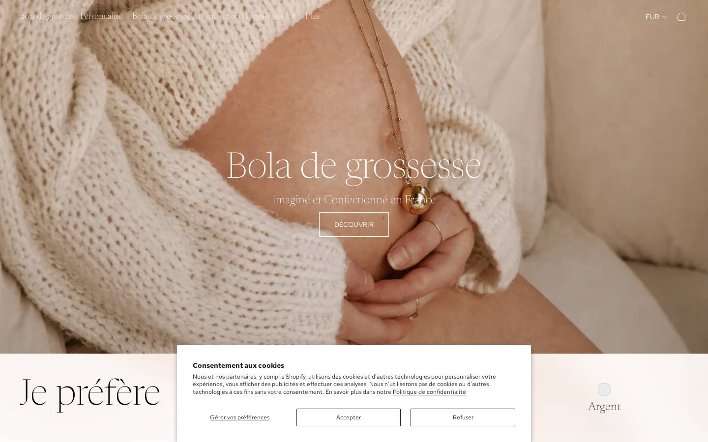 boladegrossesse.com homepage screenshot