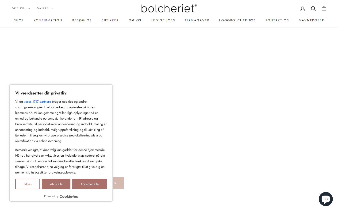 Bolcheriet A/S  homepage screenshot