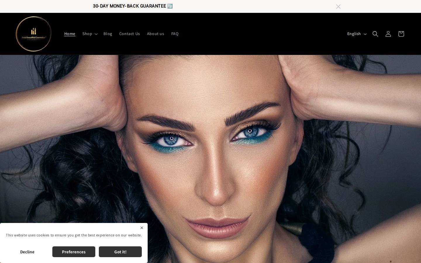 boldbeautifulcosmetics.net homepage screenshot