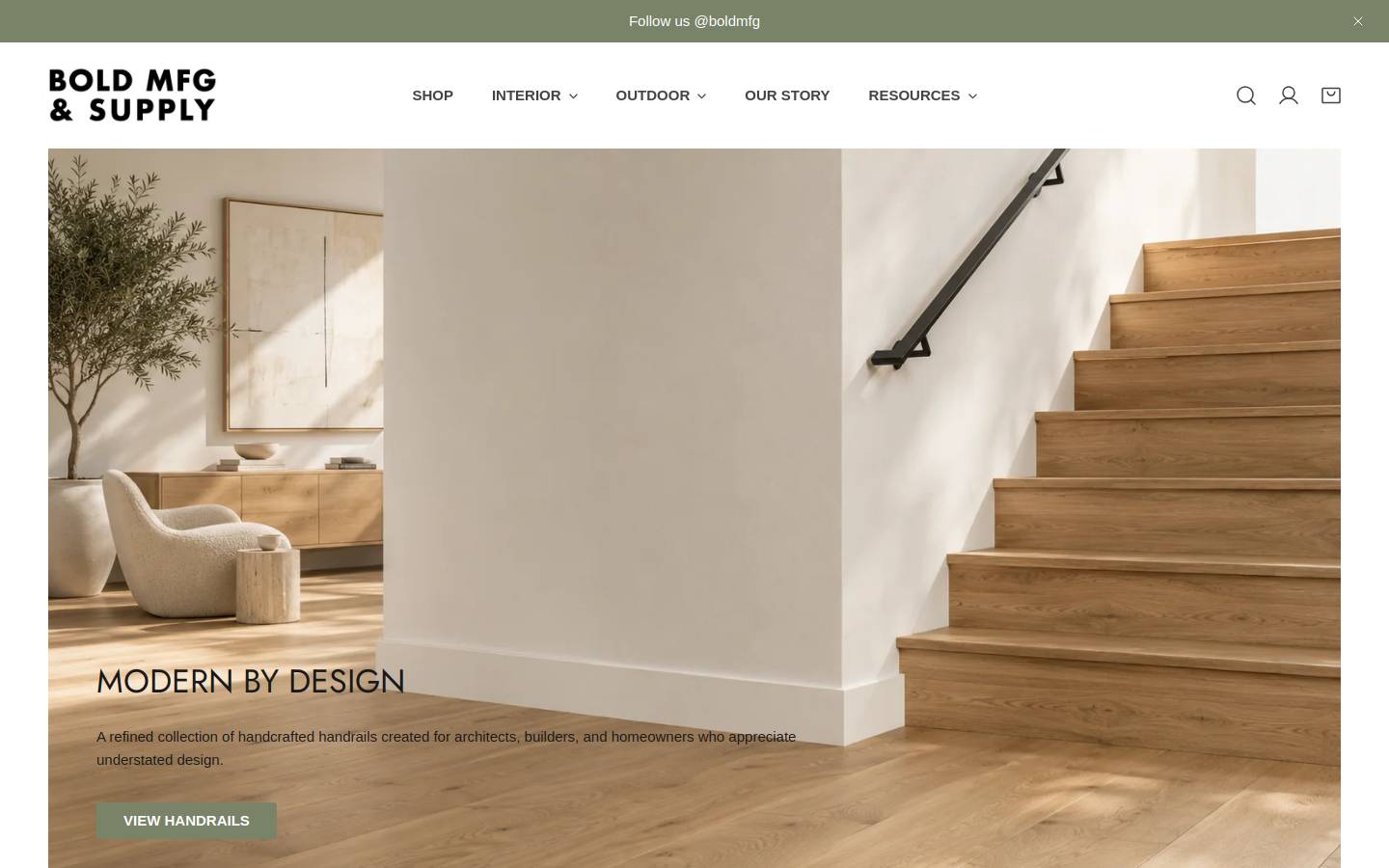 boldmfg.com homepage screenshot