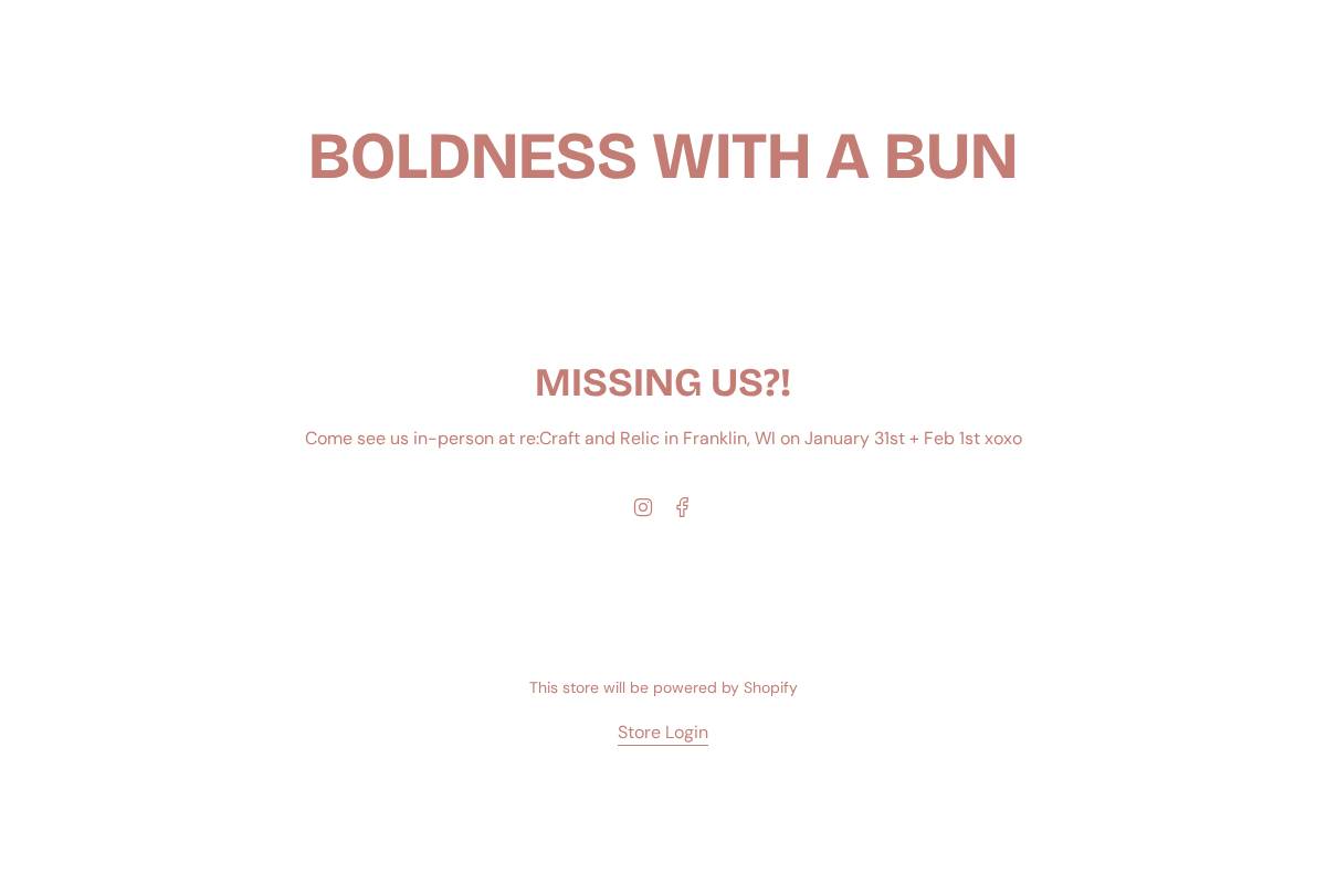 boldnesswithabun.com homepage screenshot