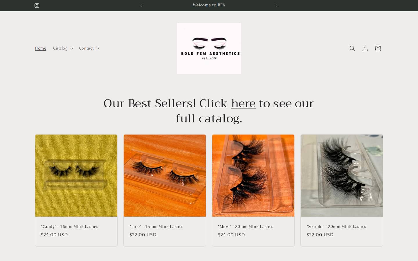 boldnfem.com homepage screenshot