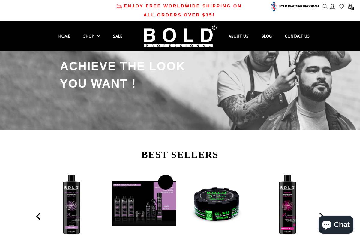 boldpro.ca homepage screenshot