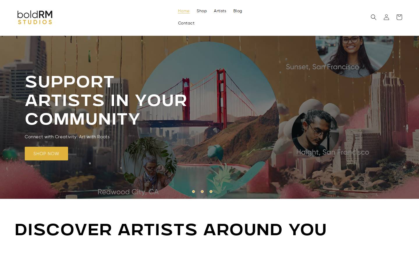 boldrmstudios.com homepage screenshot