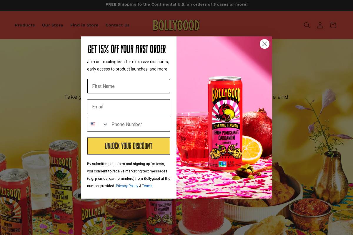 bollygood.com homepage screenshot