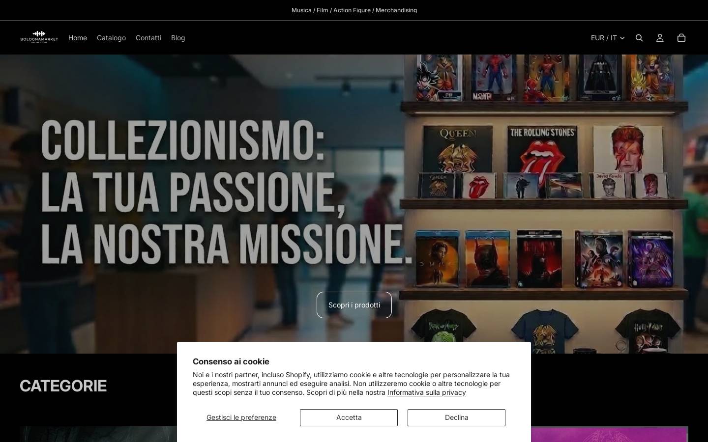 bolognamarket.com homepage screenshot
