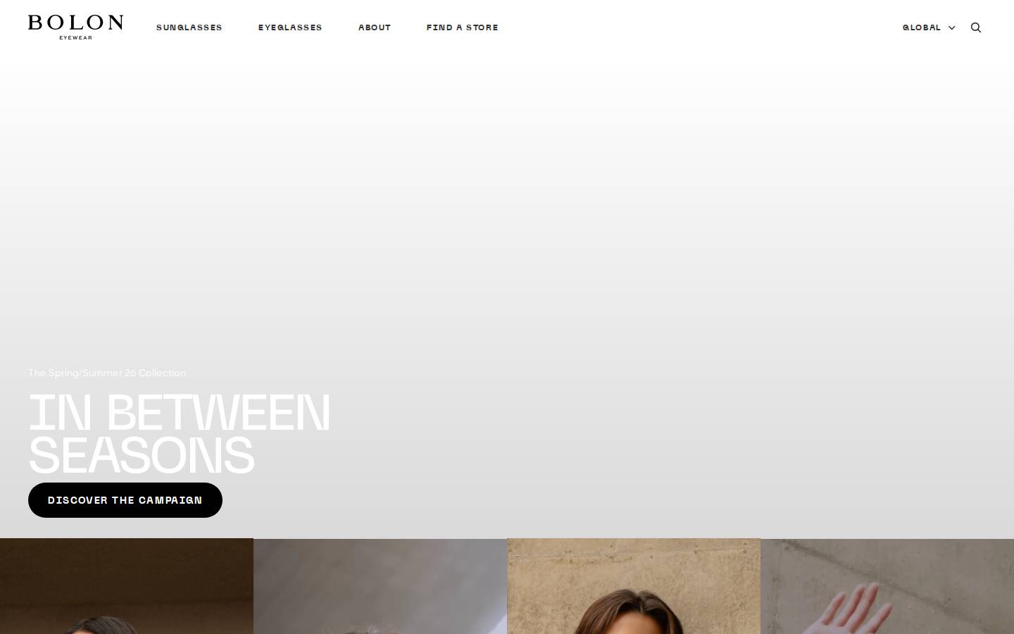 boloneyewear.com homepage screenshot